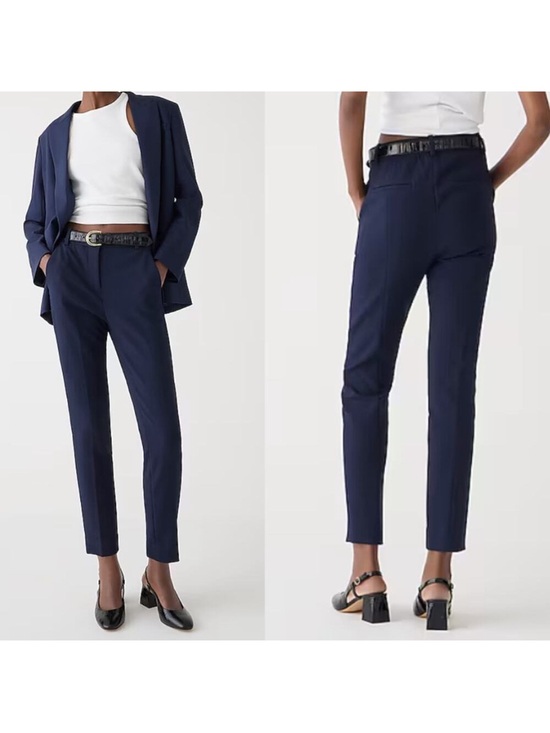 J. Crew Pants - J. Crew High-Rise Cameron Navy Blue Pants in Four-Season Stretch Size 0